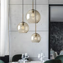 GobekUsa Industrial Glass Pendant Light for Living Room Kitchen Chandeliers