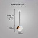 GobekUsa Cube LED Pendant Light: Art Deco Hanging Lamp for All-Match Style