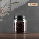 GobekUsa Glass Vacuum Sealed Coffee Beans Canister Home Kitchen Food Storage Jar