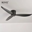 GobekUsa 6-Speed DC Motor Ceiling Fan Remote Control 17CM Low Floor Loft Decorative Fan