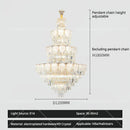 GobekUsa Crystal Duplex Villa Chandelier: Elegant Loft Apartment Light Luxury for Fashionable Living Rooms.