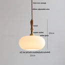 GobekUsa Glass LED Pendant Lamp | Adjustable Nordic Hanging Light