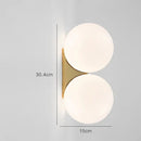 GobekUsa Glass Ball Art Wall Lamp for Aisle Bedroom, Simple Decoration, LED Bedside Light