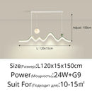 GobekUsa LED Chandelier: Modern Minimalist Pendant Light for Dining Room, Kitchen, Home Lighting