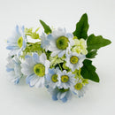 GobekUsa Blue Peony Tea Rose Silk Fake Flowers for DIY Home Garden Wedding Decor