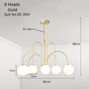 GobekUsa Glass Ball LED Chandelier for Indoor Decor Lighting