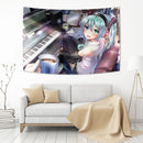 GobekUsa Kawaii Anime Girl Tapestry Wall Hanging - Japanese Anime Room Decor