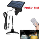 GobekUsa Double-head Solar Pendant Light with Remote Control for Indoor and Outdoor Decor