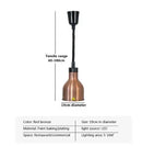 Vintage Telescopic Stainless Steel Buffet Heat Pendant Lamp
