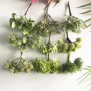 GobekUsa Green Plant Flower Cherry Stamen Berries Bundle for DIY Decor and Gifts