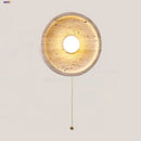 GobekUsa LED Wall Lamp Pull Chain Yellow Stone Modern Mirror Light