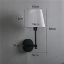GobekUsa Black & Gold LED Retro Wall Lamp Luxury Sconce Lighting for Bedroom