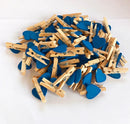 GobekUsa 50-Piece Mini Wooden Clips for Photos Crafts, 25mm Small Clothespin Decoration