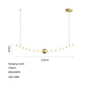 GobekUsa Love Gold Chrome Chandelier LED Suspension Lighting for Dinning Room