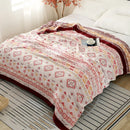 GobekUsa Cotton Gauze Geometry Summer Blanket