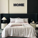 GobekUsa Cool Silk Summer Quilt Set with Sheets & Pillowcases