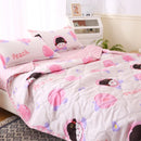 GobekUsa Bear Quilt & Pillowcase Set - Soft & Breathable Summer Bedding