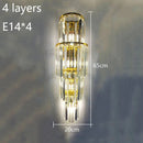 GobekUsa Crystal Wall Lamp: Elegant Lighting for Luxury Hotel, Club, Villa, Living Room, Office, Banquet