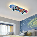 GobekUsa Kids Skateboard LED Ceiling Light for Modern Children's Rooms