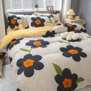 GobekUsa Lattice Plant Geometric Pattern Bedding Set with Sheet Pillows
