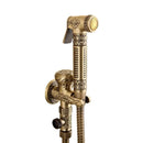 GobekUsa Gold Brass Hand Held Bidet Shattaf Shower Head Set