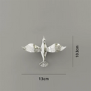 GobekUsa Gold/Silver Pigeon Wall Ornaments - Dove Statue for Living Room Aesthetics