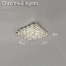 GobekUsa Crystal Ceiling Lamp: Modern Minimalist Indoor LED Lighting for Living Room, Dining & Bedroom