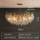 GobekUsa Crystal Pendant Chandelier LED Lighting for Luxury Modern Interior Decoration
