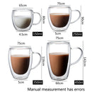GobekUsa Double Wall Glass Coffee Cup Espresso Mug Heat Resistant Cocktail Wine Beer Mug