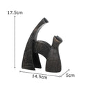 GobekUsa Bull Statue: Abstract Cast Iron Cattle Sculpture for Modern Home Decor