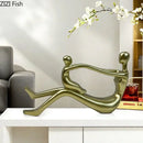 GobekUsa Abstract Family Resin Sculpture for Desk Decor and Room Aesthetic