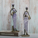 GobekUsa African Woman Sculpture: Realistic Home Decor Figurine