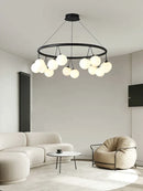 GobekUsa Glass Art Chandelier for Living Room, Children's Room, Bedroom, Dining Room