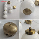 GobekUsa Glass Ball Pendant Lights - Modern Nordic LED Creative Hanging Lamp for Home Decor