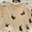GobekUsa Cozy Fleece Blanket | Multi-Use Office & Home Shawl | Soft & Warm Blanket