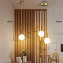 Nordic Glass Globe Pendant Light in White or Smoke Gray