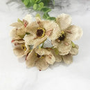 GobekUsa Gold Hybrid Flower Cherry Stamen Berries Bundle for DIY Decor
