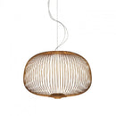 GobekUsa Gold Cage LED Pendant Lamp Spokes Chandelier