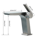 GobekUsa Gun Grey Basin Faucet: Modern Deck Mounted Sink Mixer Tap for Luxury Bathrooms