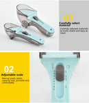 GobekUsa 2-Piece Adjustable Measuring Cups and Spoons Set | Versatile Kitchen Scoops