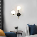 GobekUsa LED Glass Ball Wall Lamp Modern Living Bedroom Lighting Fixture