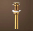 GobekUsa Brass Round Siphon P-Trap Set with Pop-Up Drainer Gun Grey