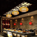 GobekUsa Bamboo Weave Pendant Lamp 30cm - Chinese Style Decor Lighting Fixtures