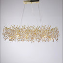 GobekUsa Crystal Sunflower Branch Chandelier: Luxurious Indoor Branch-Shaped Light