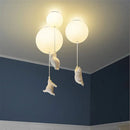 GobekUsa Little Bear Cartoon Pendant Lamp for Kids Room Bedroom Living Room