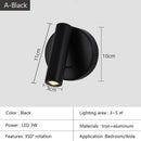 GobekUsa Bedroom Wall Lamp Surface Spotlight Indoor Reading Sconce Lights