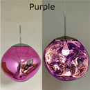 Nordic Lava Pendant Light in Plated PVC Finish