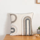 GobekUsa Boho Style Grey Abstract Cushion Cover for Home Decoration