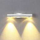 GobekUsa Adjustable Dual-head Rotatable Wall Lamp for Bedroom and Living Room