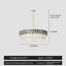GobekUsa Crystal Chandelier: Modern Luxury Lighting for Home, Hotel, Restaurant